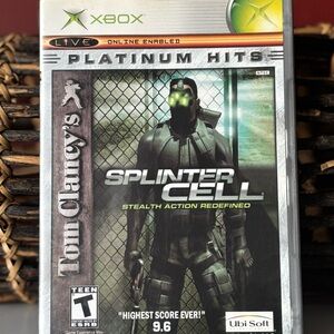 👛 (ANY 2/$20) XBOX Platinum Hits Tom Clancy’s Splinter Cell Stealth Action Game
